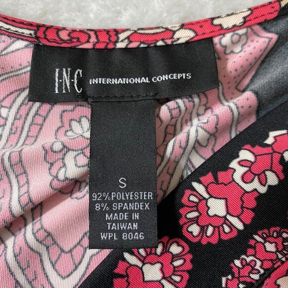 INC International Concepts Y2K Babydoll Top Women S Red Boho Hippie Goddess VTG - Picture 5 of 10